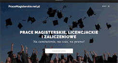 Desktop Screenshot of pracemagisterskie.net.pl