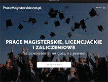 Tablet Screenshot of pracemagisterskie.net.pl