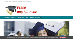Desktop Screenshot of pracemagisterskie.org.pl